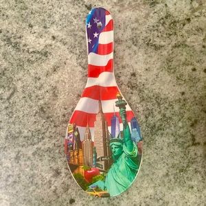 New York Statue of Liberty Kitchen Souvenir Ceramic Spoon Rest